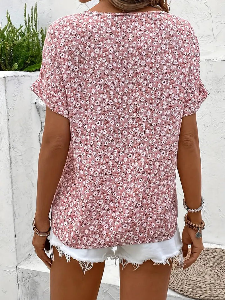 Jelena | Top floreale estivo elegante