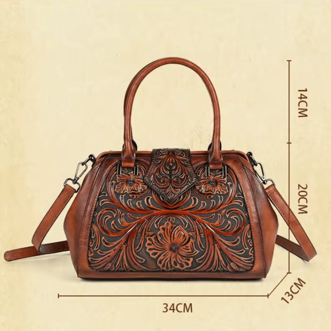 Florina | borsa a mano elegante con motivo floreale