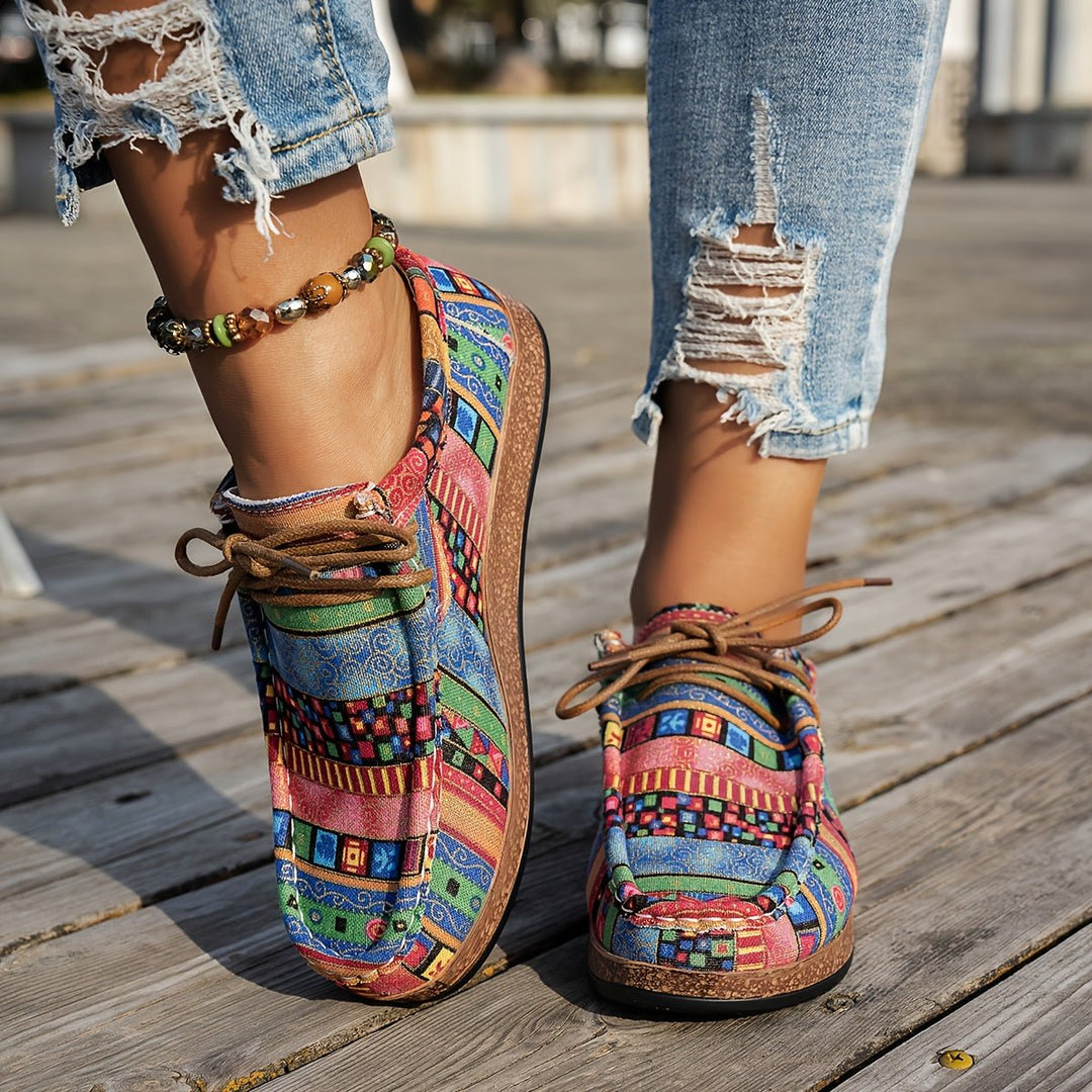 Aurora | Scarpe rétro colorate da donna